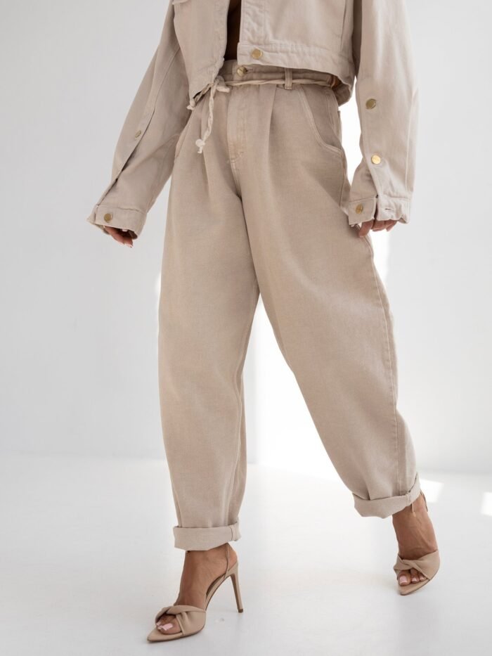 Džinsai Beige